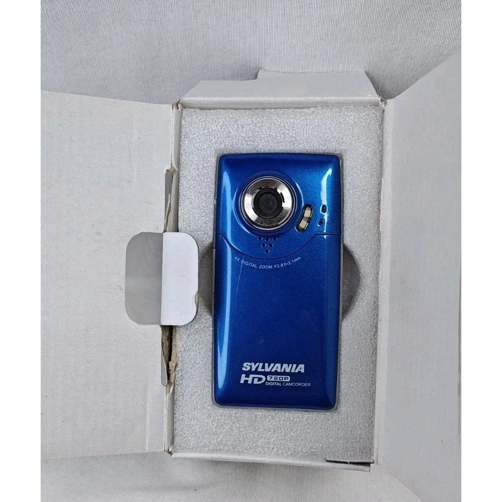 Sylvania HD1Z HD Digital Video Camera Camcorder Blue 720p Y2K Digicam Tested Box
